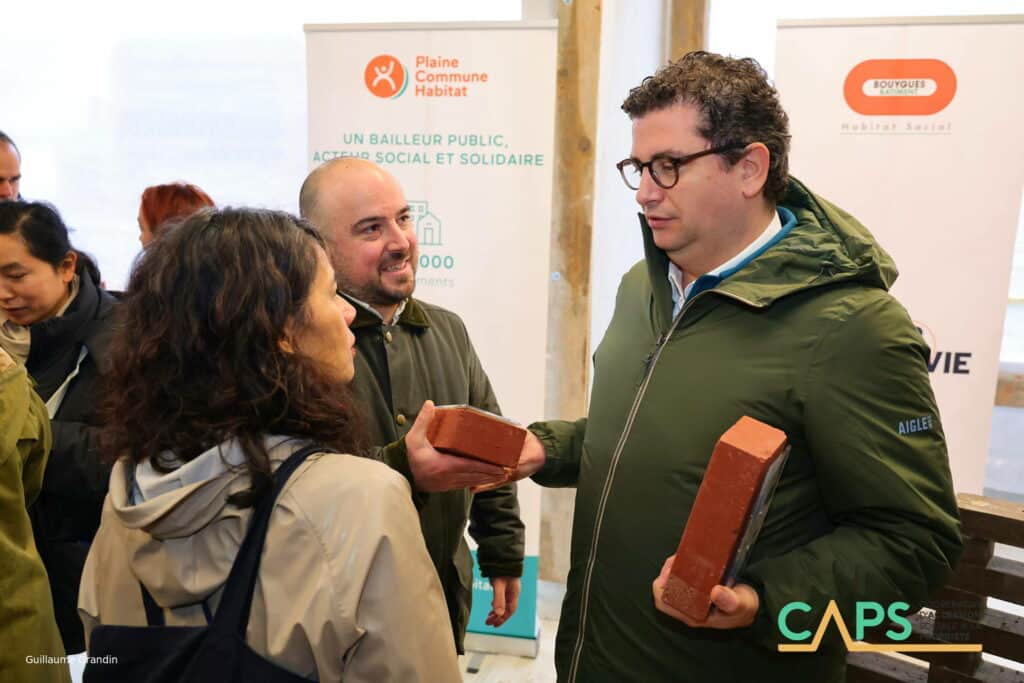 Cérémonie de Pose de la 1ère pierre des Hebres Folles, 53 logements en BRS à Saint-Denis (crédit Photo : Guillaume Grandin)
